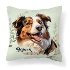 Névvel kérhető - Ausztrál juhászkutya portré mintás párna