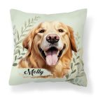 Névvel kérhető - Golden Retriever portré mintás párna
