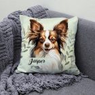 Névvel kérhető - Sable Papillon portré mintás párna