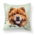 Névvel kérhető - Csau Csau portré mintás párna