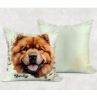 Névvel kérhető - Csau Csau portré mintás párna