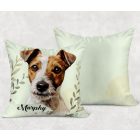 Névvel kérhető - Jack Russell terrier portré mintás párna