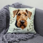Névvel kérhető - Welsh terrier portré mintás párna