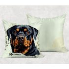 Névvel kérhető - Rottweiler portré mintás párna