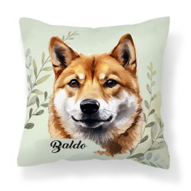 Névvel kérhető - Shiba inu portré mintás párna