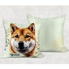 Névvel kérhető - Shiba inu portré mintás párna