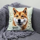Névvel kérhető - Shiba inu portré mintás párna