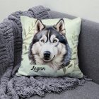 Névvel kérhető - Husky portré mintás párna