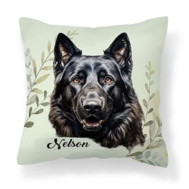   Névvel kérhető - Fekete németjuhász portré mintás párna