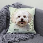 Névvel kérhető - Máltai selyemkutya portré mintás párna