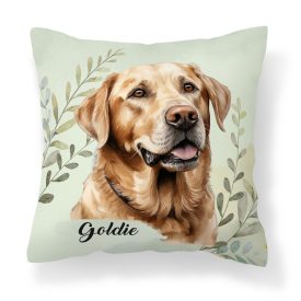   Névvel kérhető - Sárga Labrador Retriever portré mintás párna