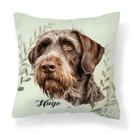   Névvel kérhető - Német drótszőrű vizsla portré mintás párna