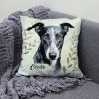 Névvel kérhető - Olasz agár portré mintás párna