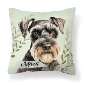Névvel kérhető - Törpe schnauzer portré mintás párna