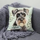 Névvel kérhető - Törpe schnauzer portré mintás párna