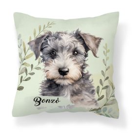 Névvel kérhető - Pumi kölyök portré mintás párna