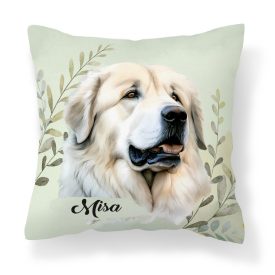   Névvel kérhető - Pireneusi hegyikutya portré mintás párna