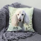 Névvel kérhető - Fehér óriás uszkár portré mintás párna