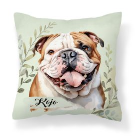 Névvel kérhető - Angol bulldog portré mintás párna