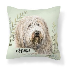 Névvel kérhető - Komondor portré mintás párna