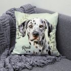 Névvel kérhető - Dalmata portré mintás párna