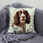 Névvel kérhető - Barna angol springer spániel portré mintás párna