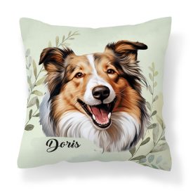   Névvel kérhető - Shetlandi juhászkutya portré mintás párna