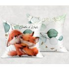 Kérd a neveddel - Fox Love mintás párna