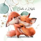 Kérd a neveddel - Fox Love mintás párna