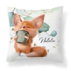 Kérd a neveddel - Fox Coffee mintás párna