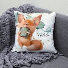 Kérd a neveddel - Fox Coffee mintás párna