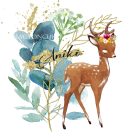 Kérd a neveddel - Tündéri Őzike mintás párna