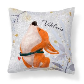 Kérd a neveddel - Cuki corgi kutyus mintás párna