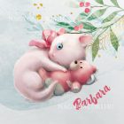 Kérd a neveddel - Cica macival mintás párna