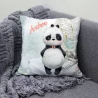 Kérd a neveddel - Édes kis Panda mintás párna