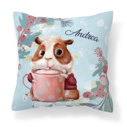 Kérd a neveddel - Kakaós tengerimalac mintás párna