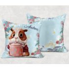 Kérd a neveddel - Kakaós tengerimalac mintás párna