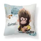 Kérd a neveddel - Kávés Maki mintás párna