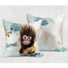 Kérd a neveddel - Kávés Maki mintás párna