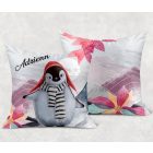 Kérd a neveddel - A legcukibb pingvin mintás párna