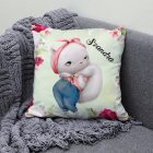 Kérd a Neveddel - Miu-miujság Cica mintás párna