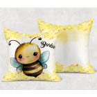 Névvel kérhető - Nagyon cuki méhecske mintás párna