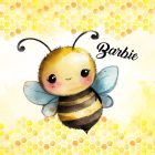 Névvel kérhető - Nagyon cuki méhecske mintás párna