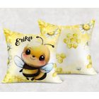 Névvel kérhető - Tündéri kis méhecske mintás párna