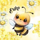 Névvel kérhető - Tündéri kis méhecske mintás párna