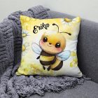 Névvel kérhető - Tündéri kis méhecske mintás párna