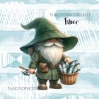 Névvel kérhető - Horgász manó sikeres nap mintás párna