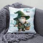 Névvel kérhető - Horgász manó sikeres nap mintás párna