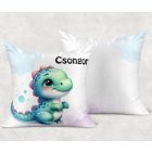 Kérd a neveddel - Cuki dinó mintás párna