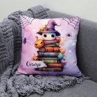 Névvel kérhető - Halloween Könyvek mintás párna